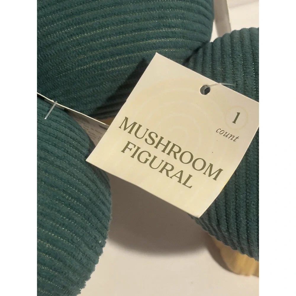 Target Mushroom Set‎ Fall Fabric 3 Hunter Green Harvest Decor Autumn